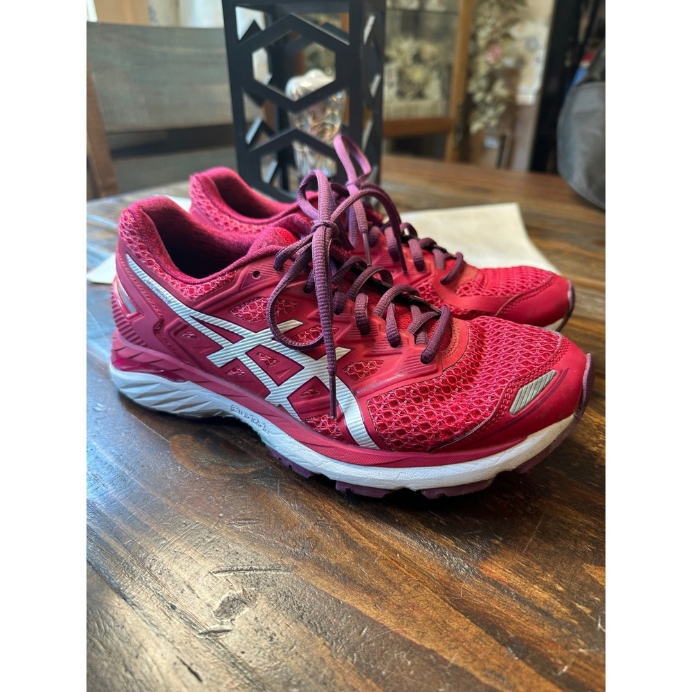 ASICS GT-2000 5 Womens Pink Purple Running Shoes T756N Stability Sneakers Size 9